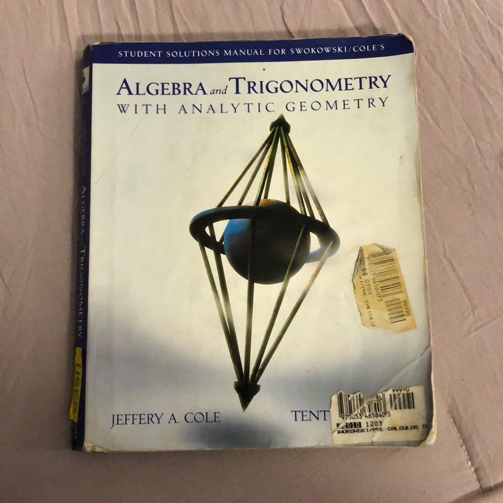 Algebra and Trigonometry textbook